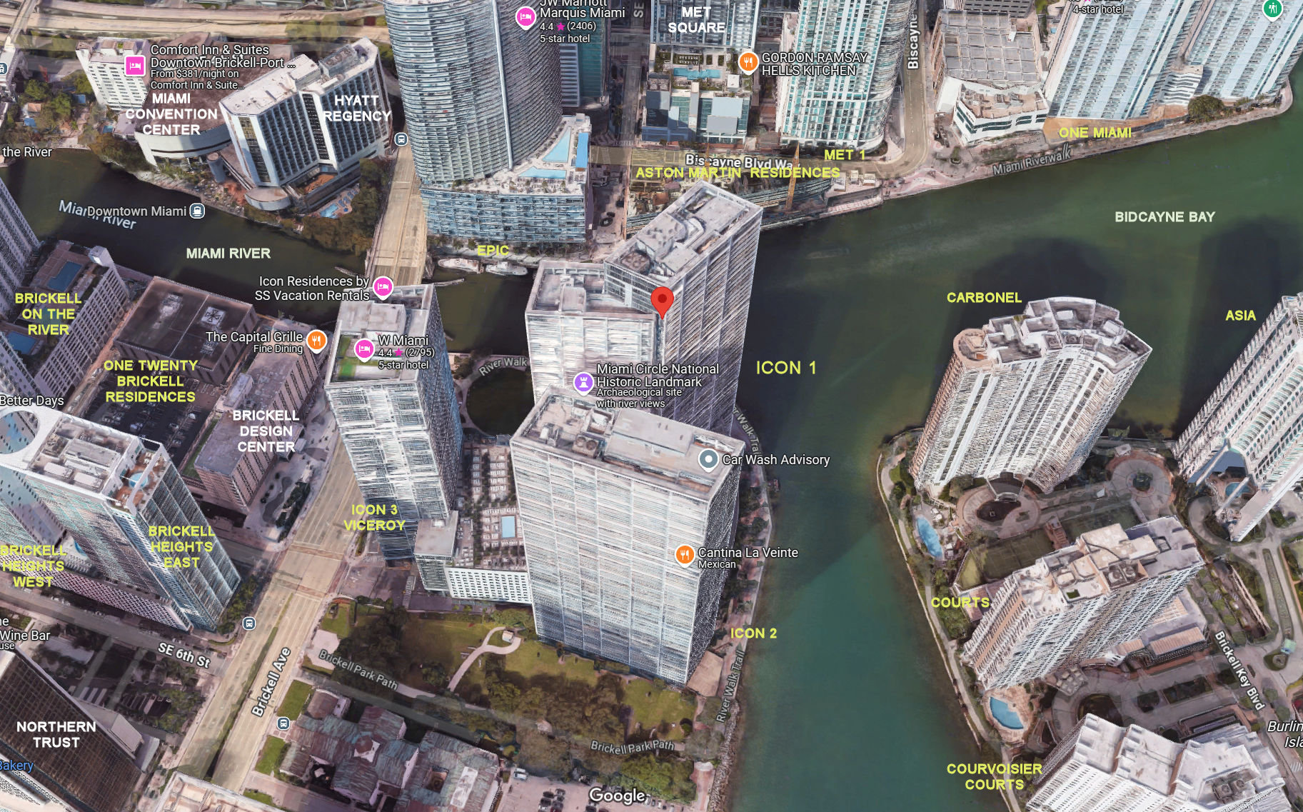 Aerial photo of Icon 1 (North Tower)