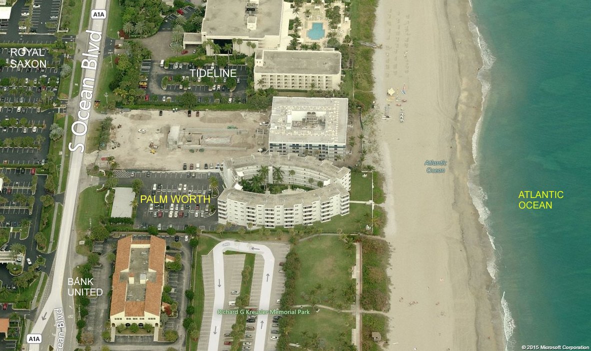 Aerial photo of Palm Worth