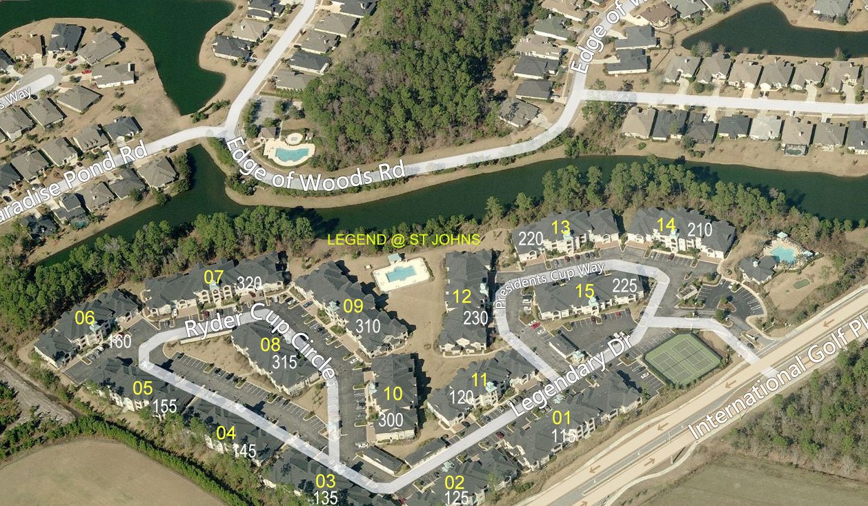 Aerial photo of Legends at St Johns (The)