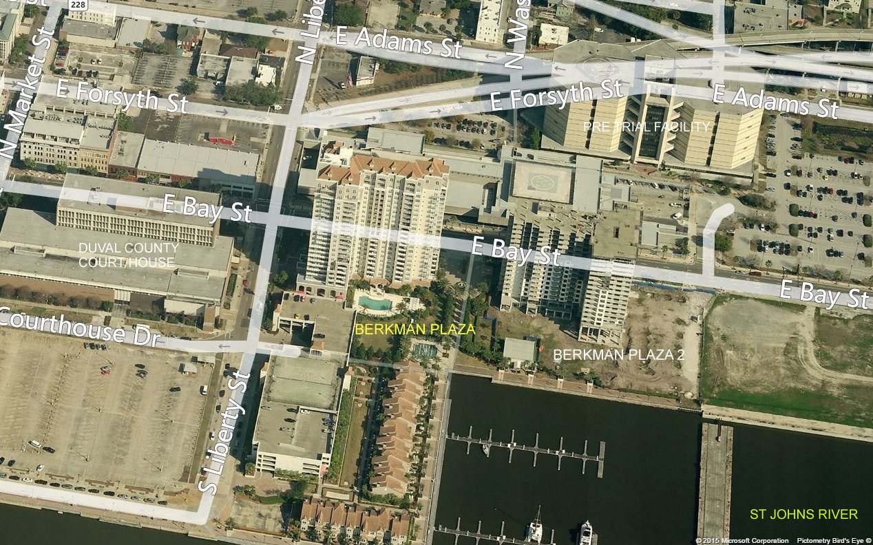 Aerial photo of Plaza at Berkman