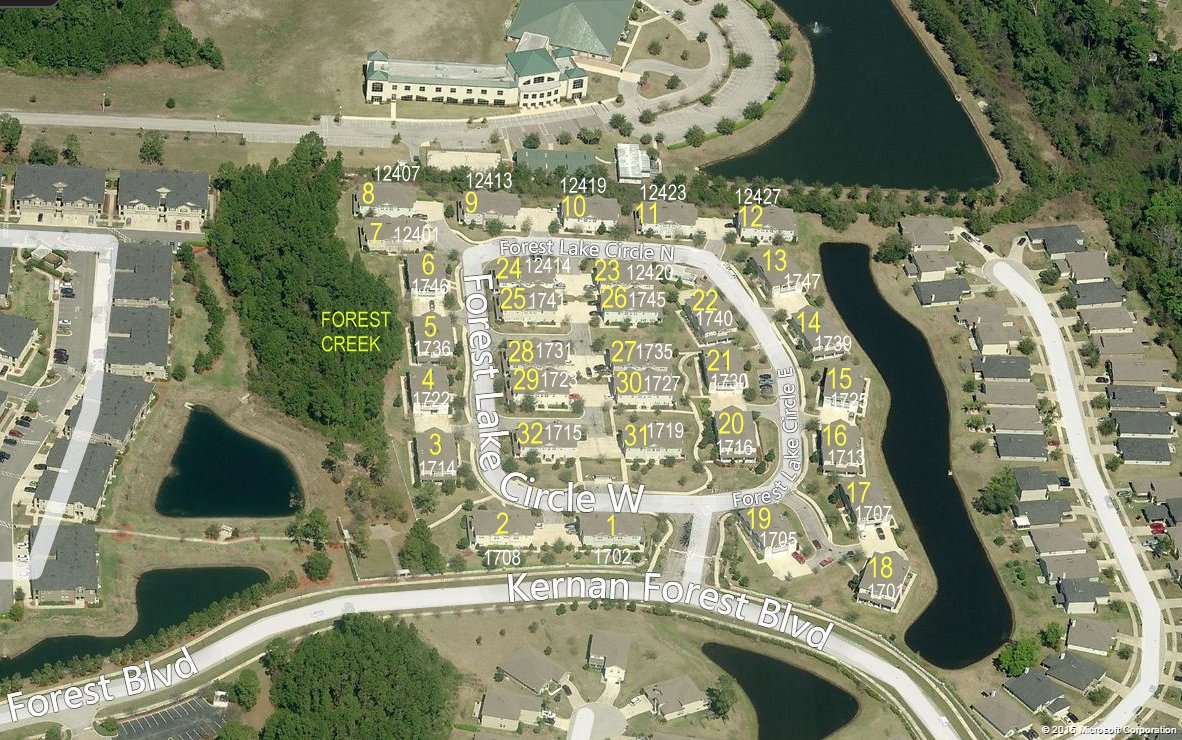 Aerial photo of Forest Creek