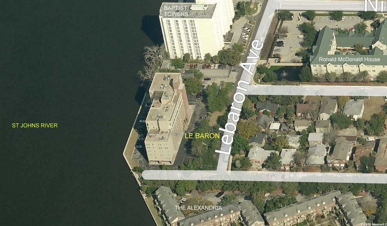 Aerial photo of Le Baron