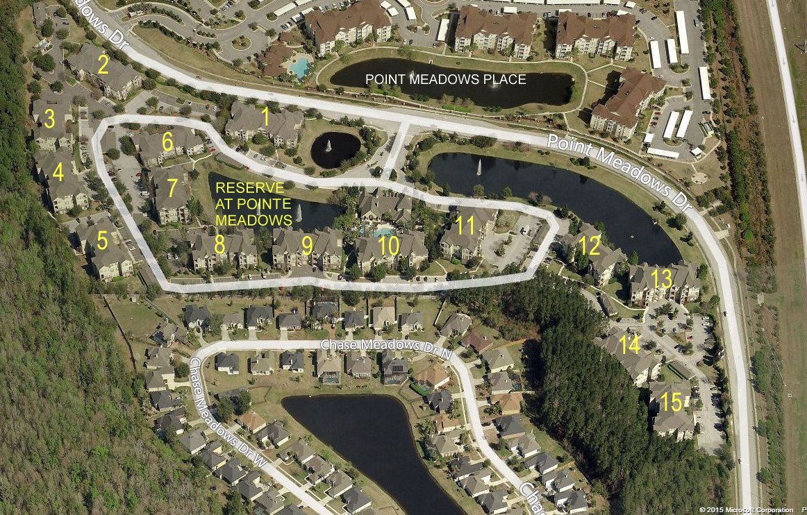 Aerial photo of Reserve at Pointe Meadows