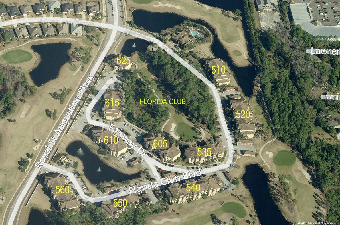 Aerial photo of Florida Club