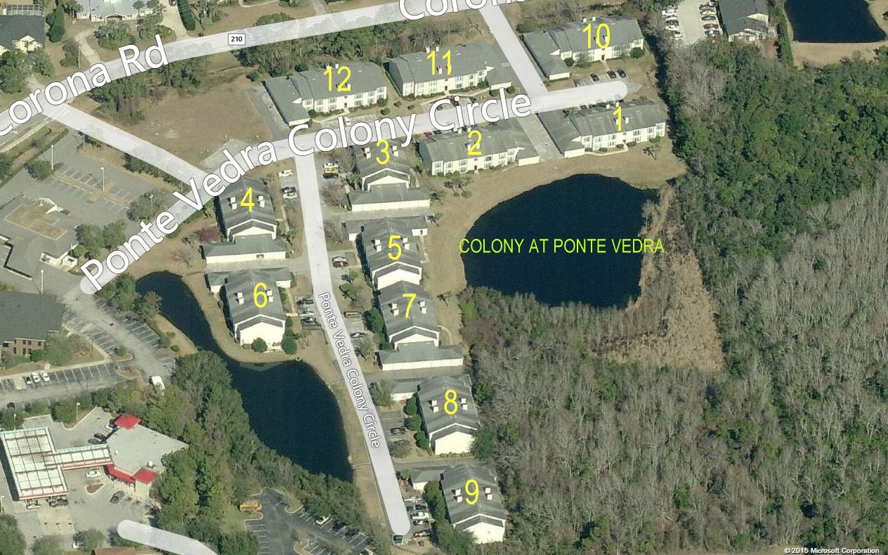 Aerial photo of Colony at Ponte Vedra