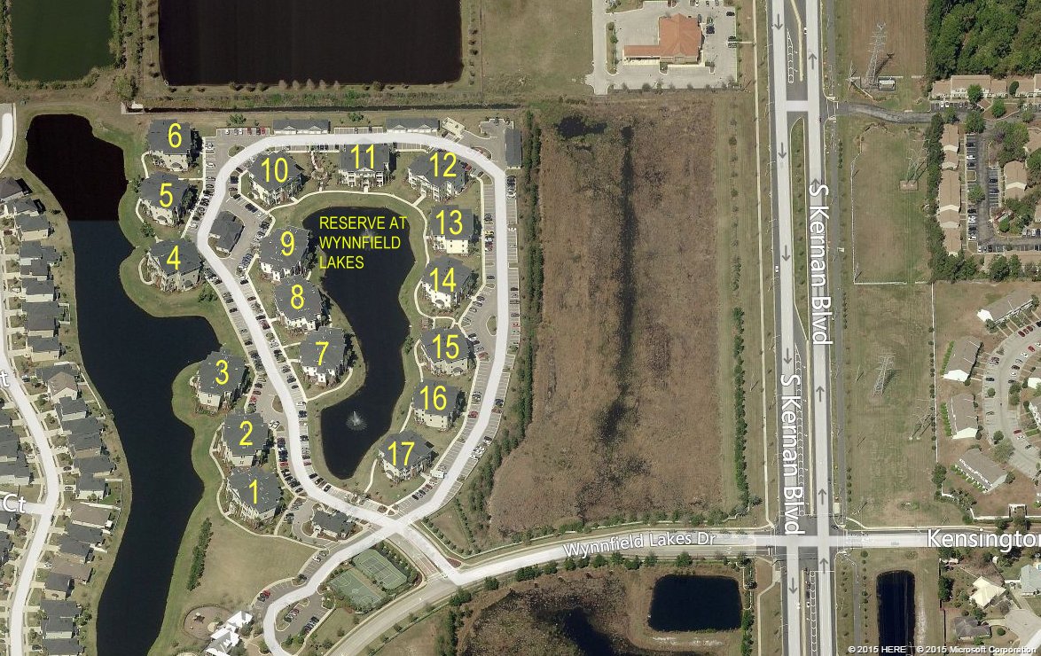 Aerial photo of Reserve at Wynnfield Lakes