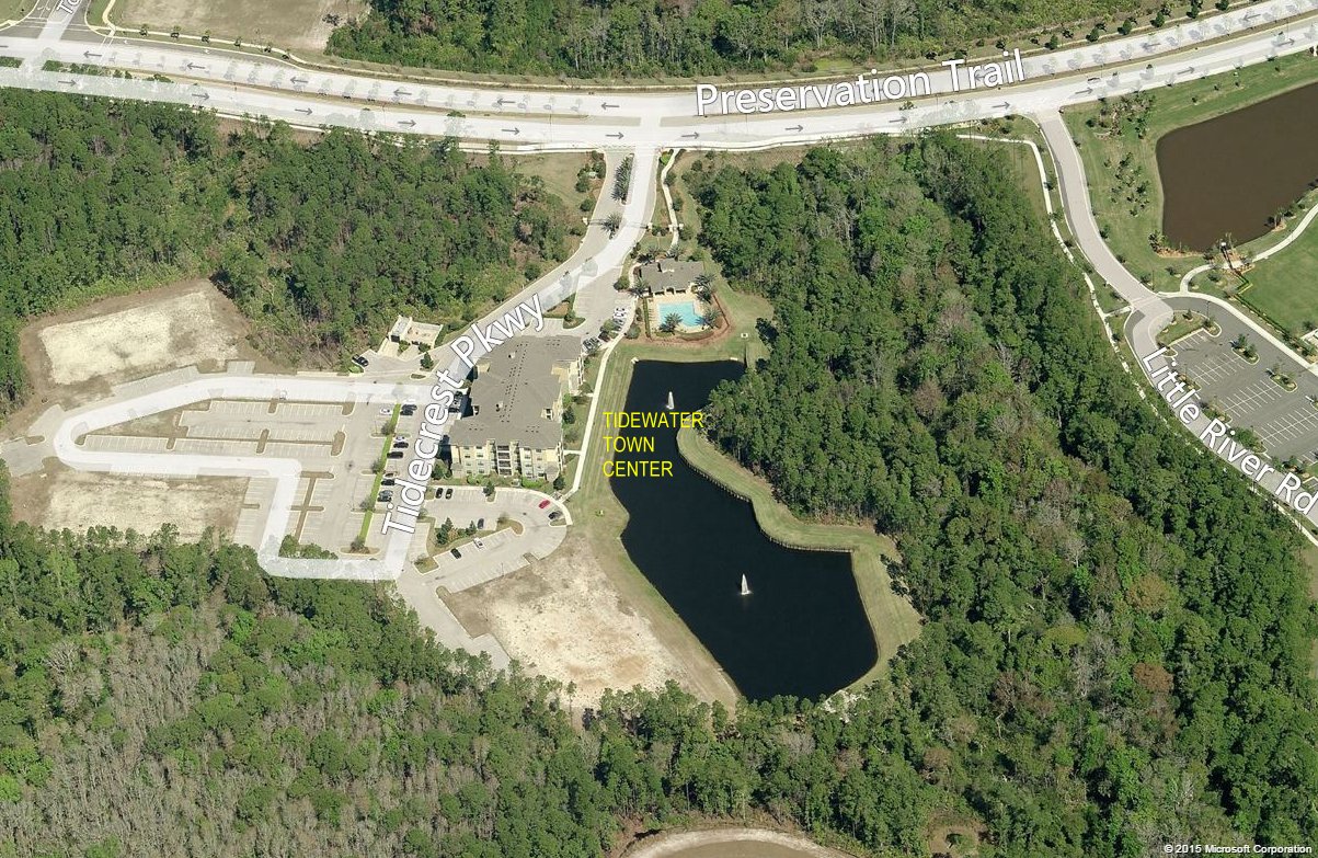 Aerial photo of Tidewater Town Center