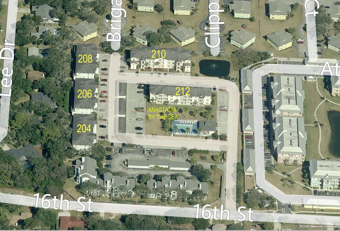 Aerial photo of Anastasia by the Sea