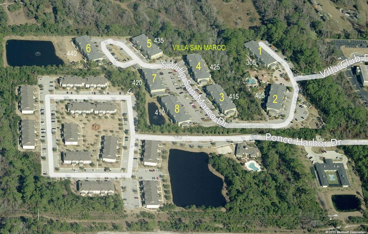 Aerial photo of Villa San Marco