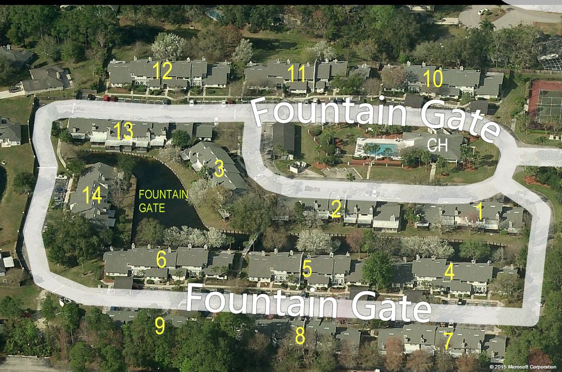 Aerial photo of Fountain Gate