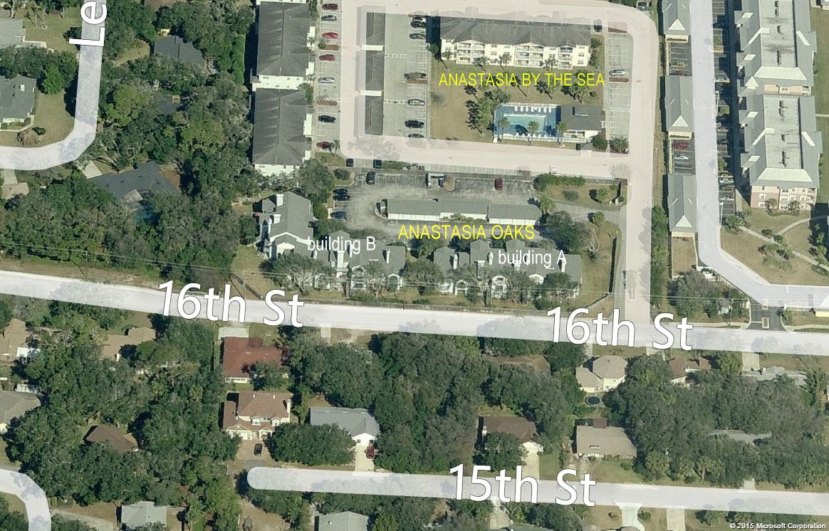 Aerial photo of Anastasia Oaks