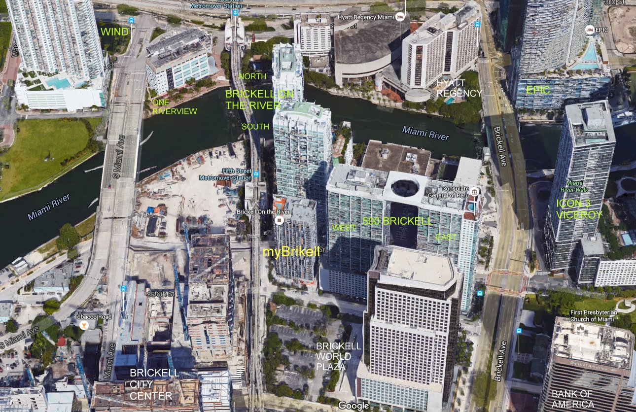 Aerial photo of MyBrickell