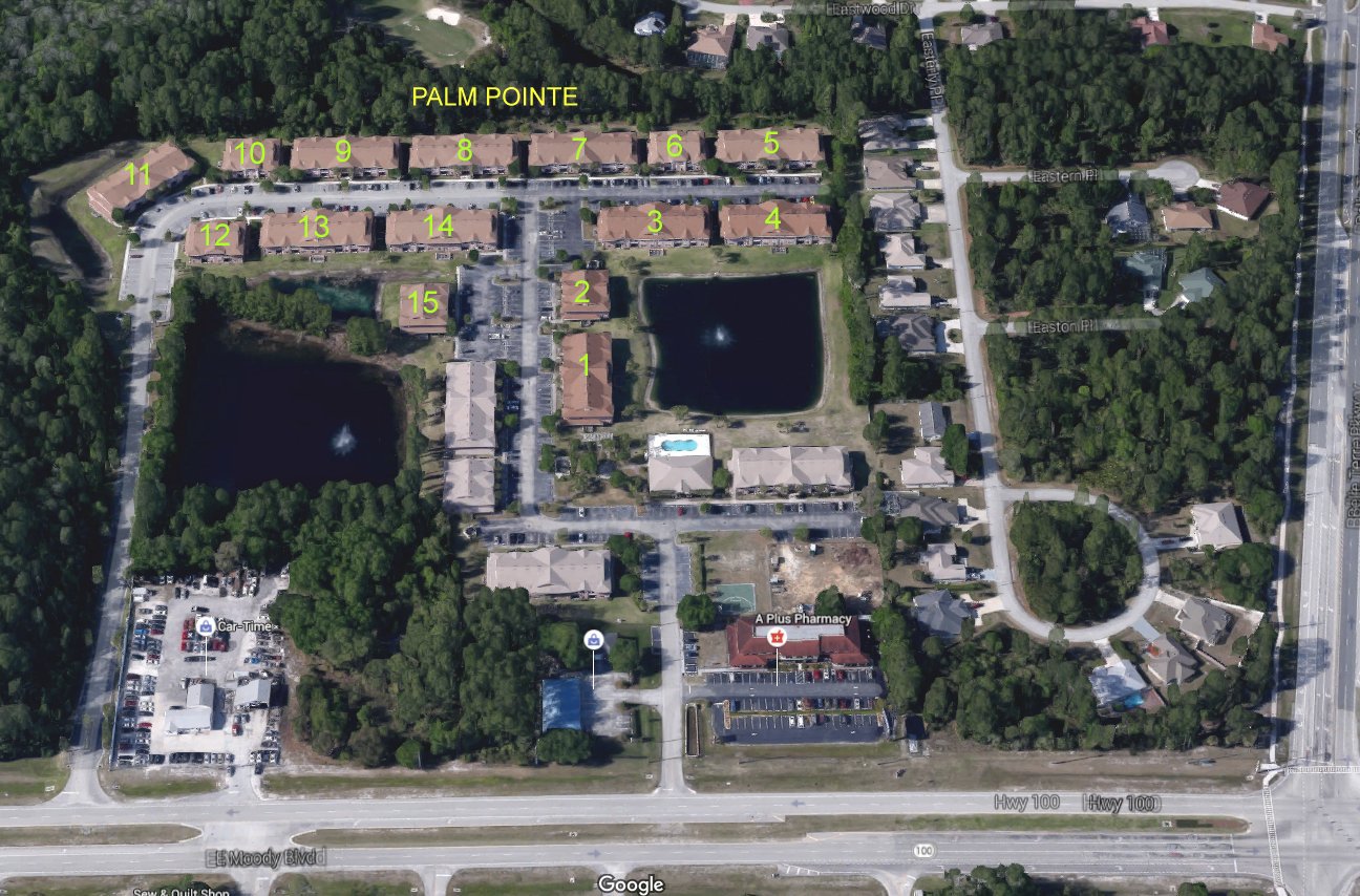 Aerial photo of Palm Pointe