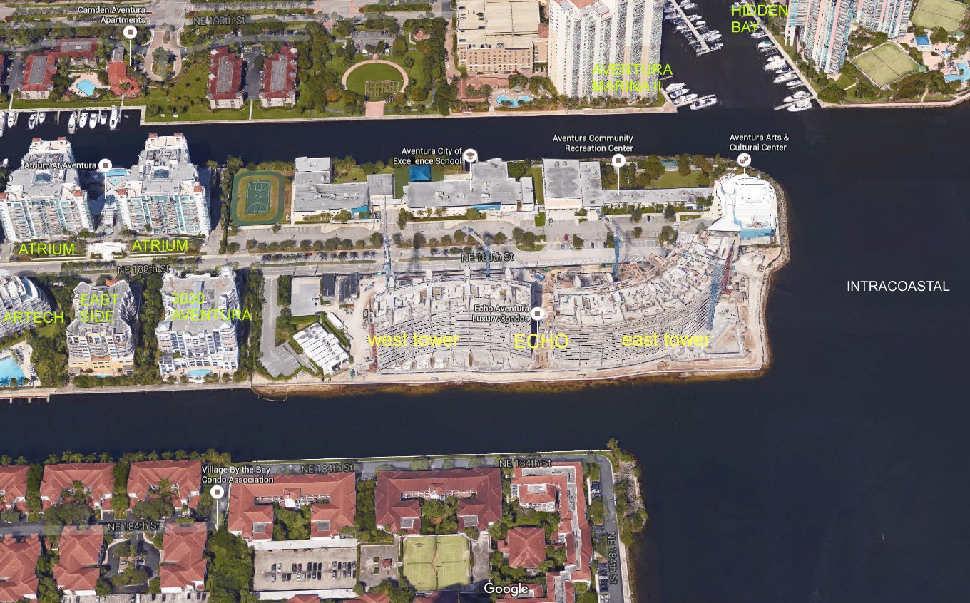 Aerial photo of Echo Aventura