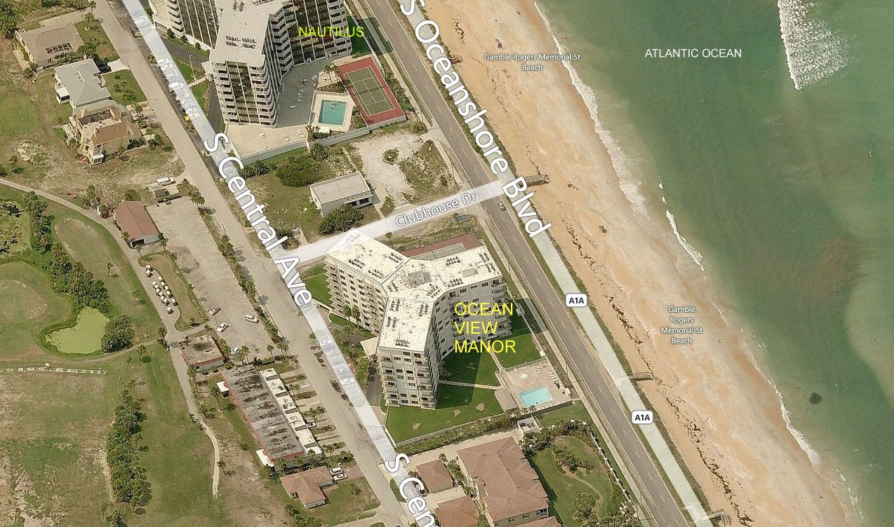 Aerial photo of Ocean View Manor