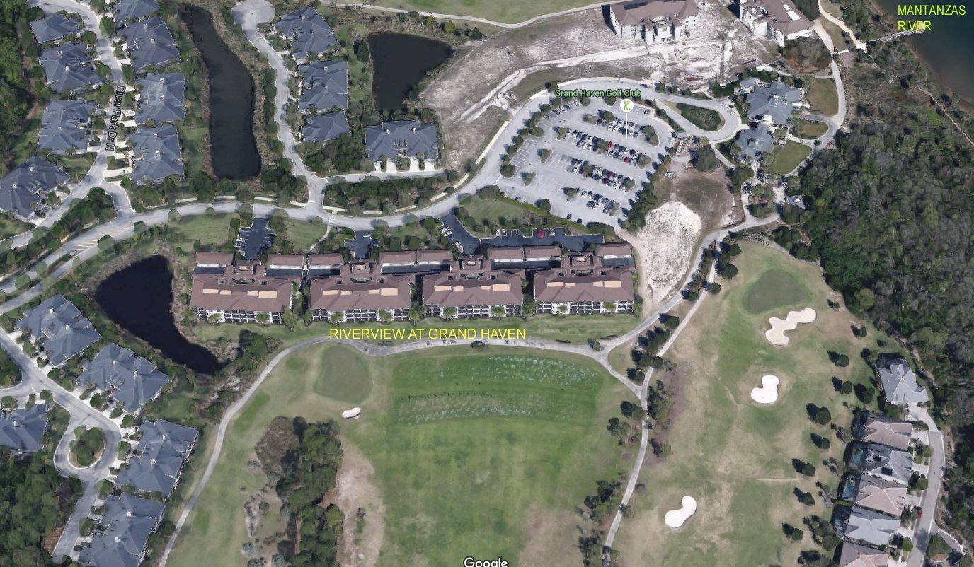 Aerial photo of Riverview at Grand Haven