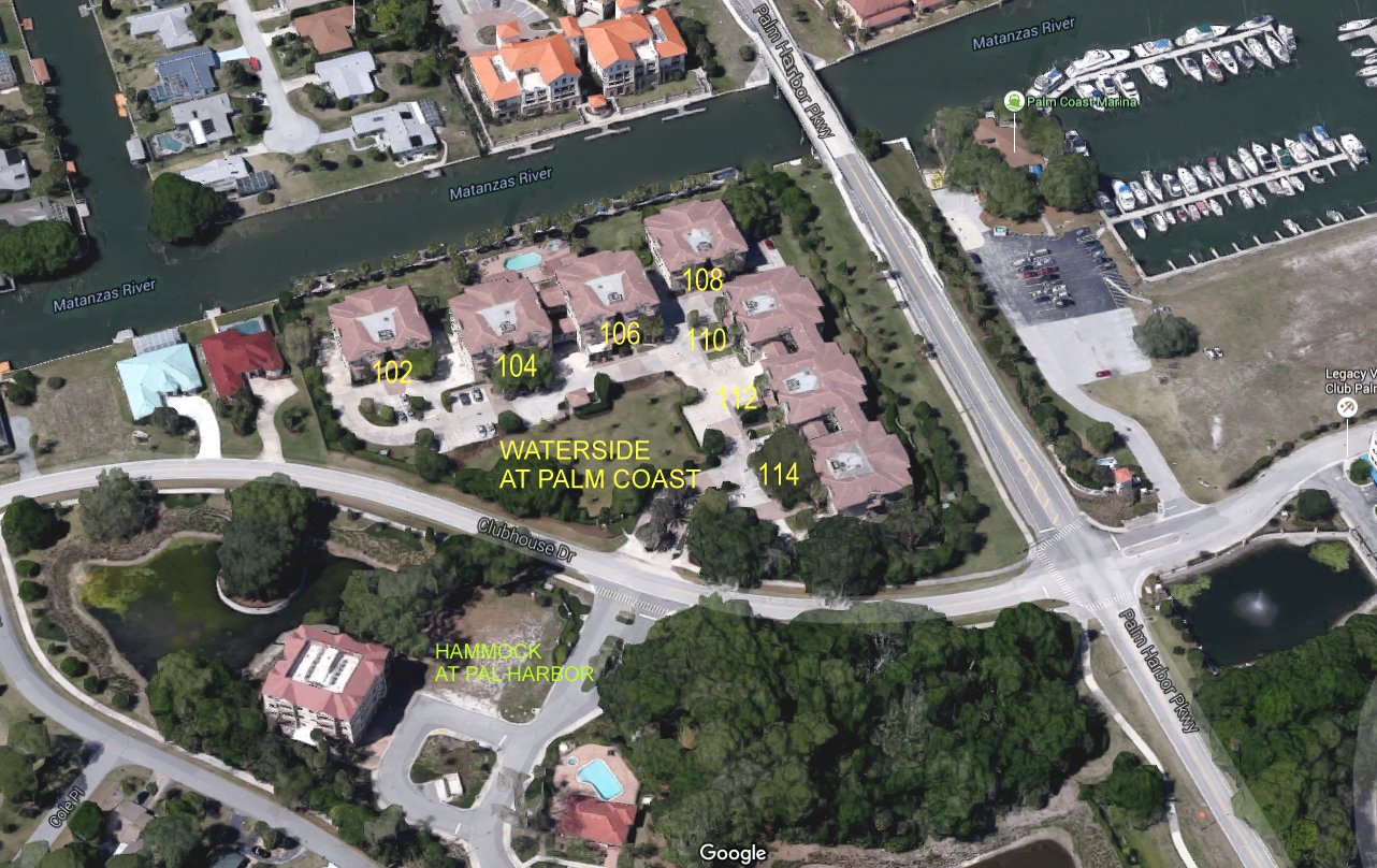 Aerial photo of Waterside at Palm Coast