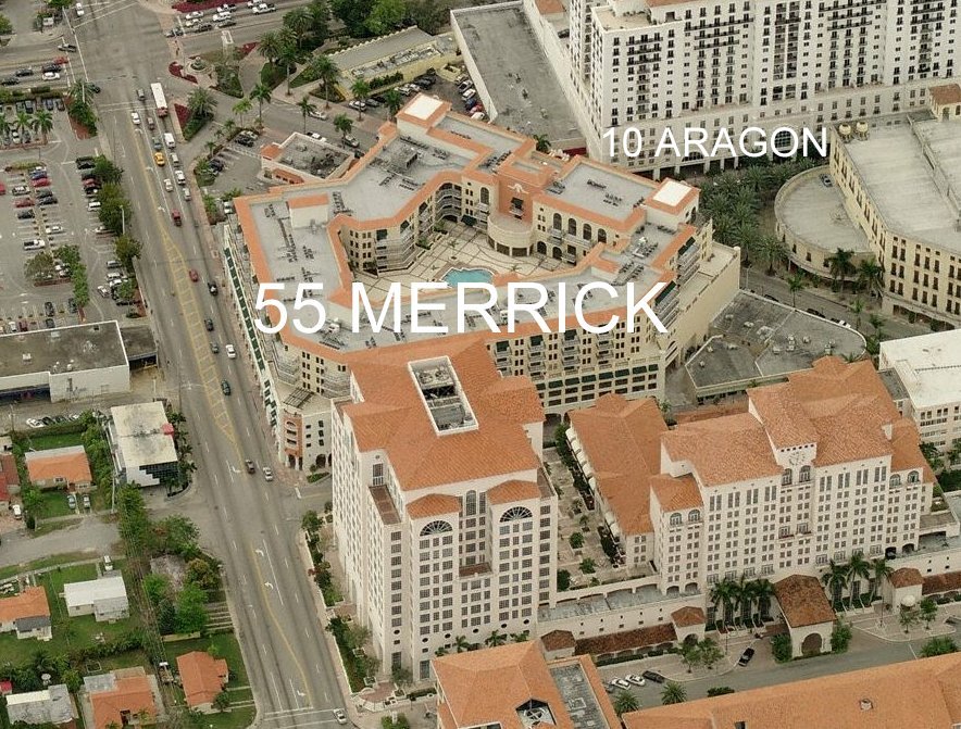 Aerial photo of 55 Merrick