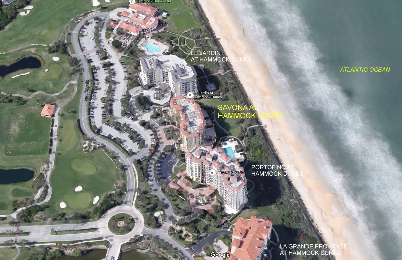 Aerial photo of Savona at Hammock Dunes