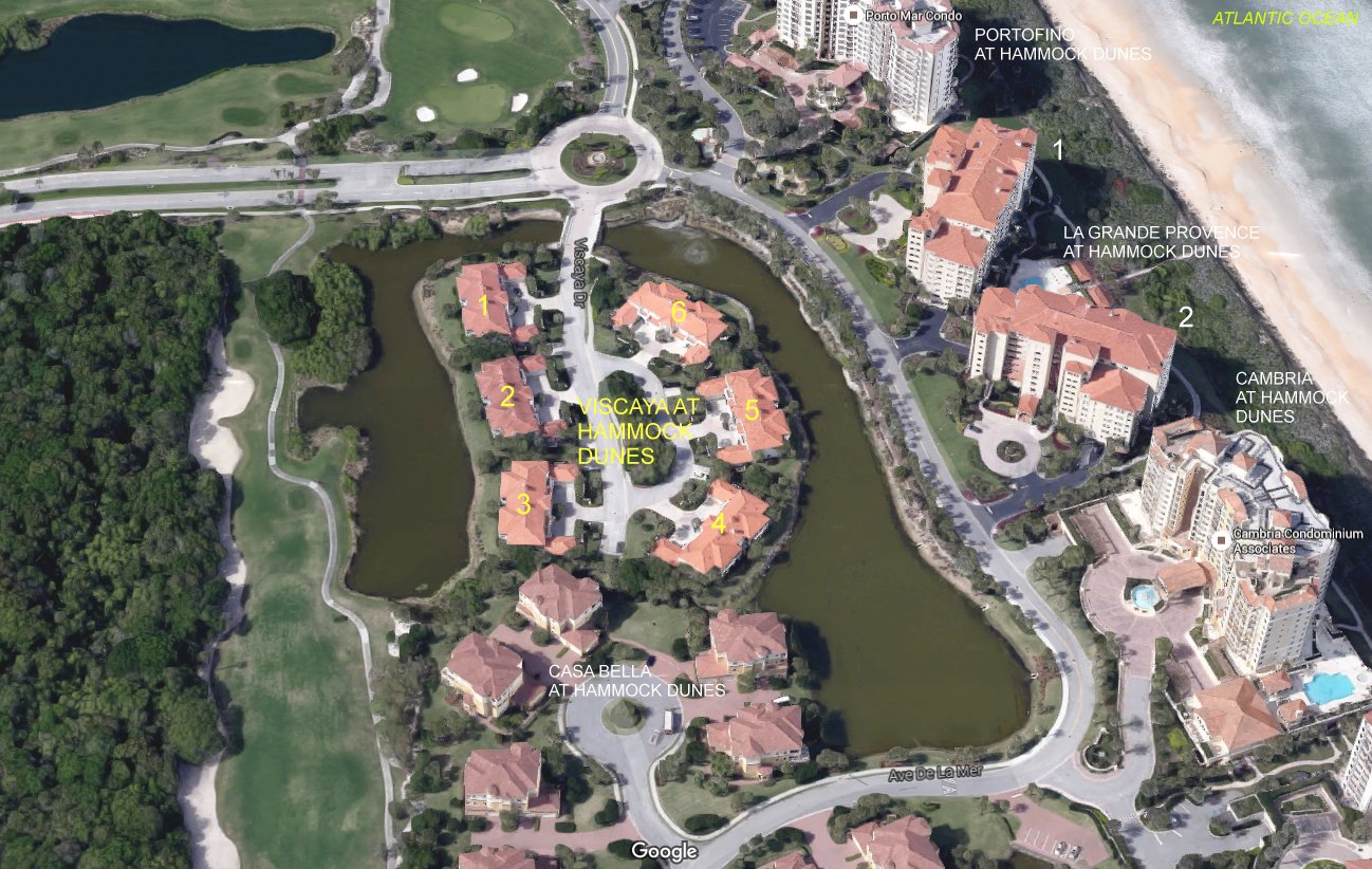 Aerial photo of Viscaya at Hammock Dunes