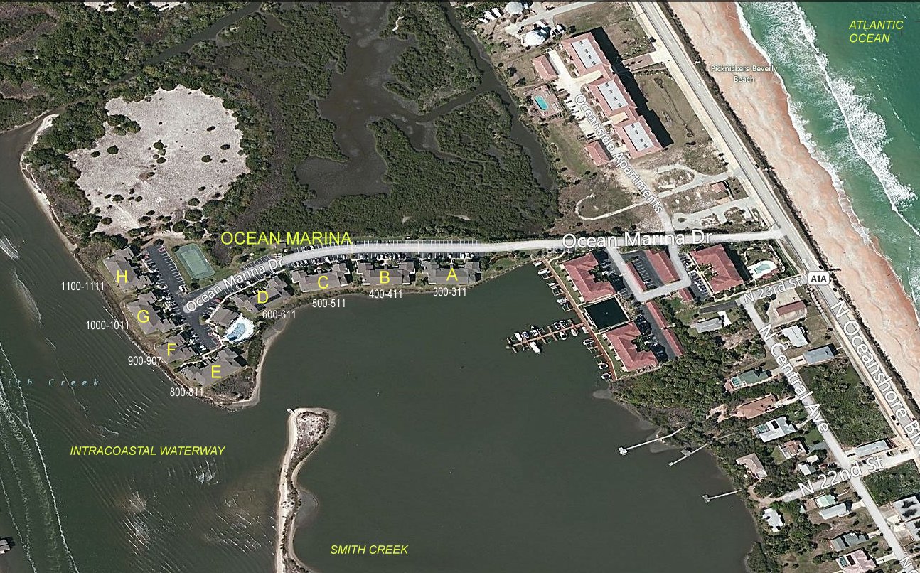 Aerial photo of Ocean Marina