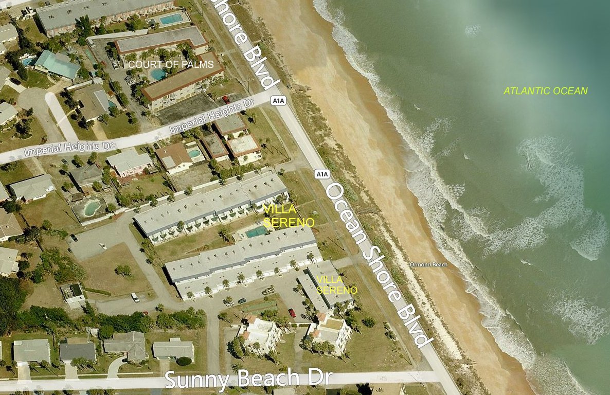 Aerial photo of Villa Sereno