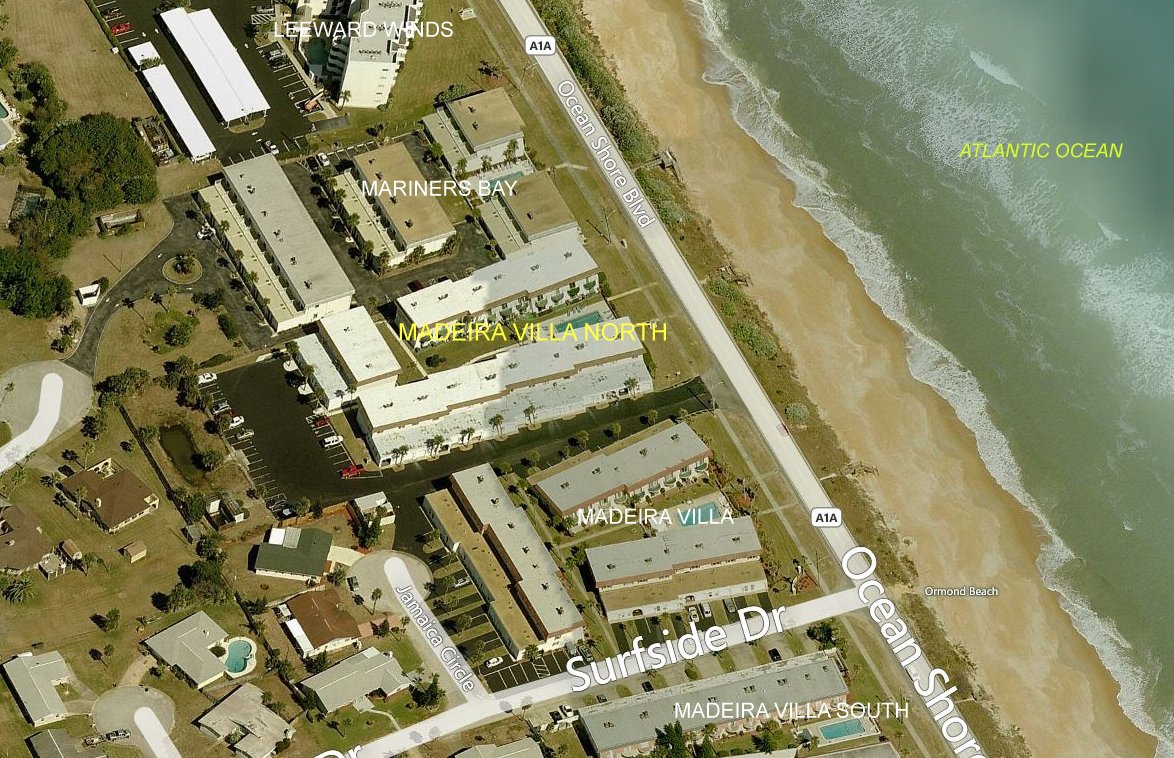 Aerial photo of Madeira Villa North