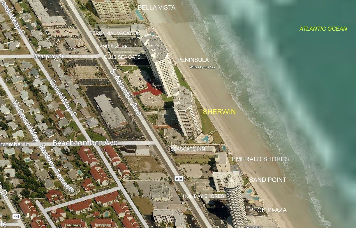 Aerial photo of Sherwin