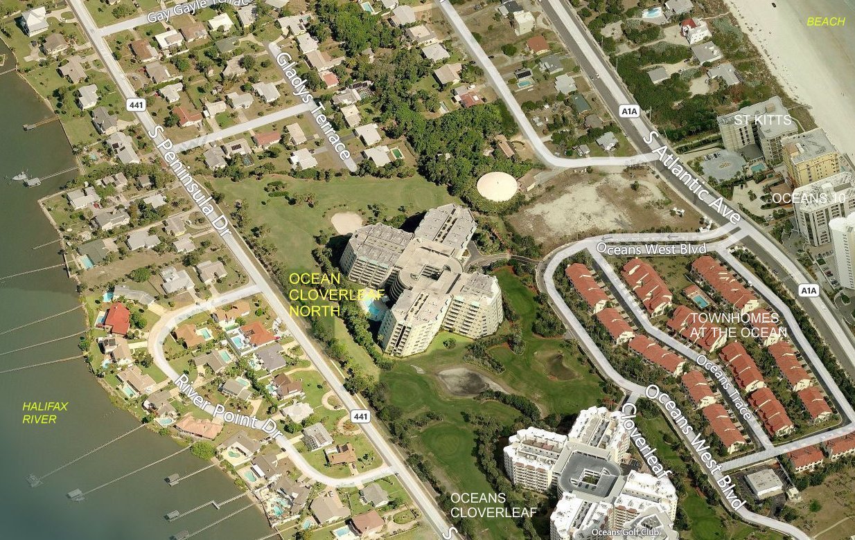 Aerial photo of Oceans Cloverleaf North