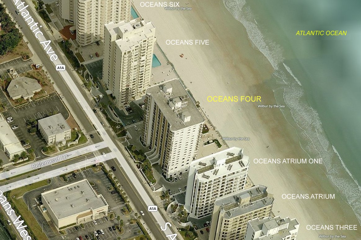 Aerial photo of Oceans Four