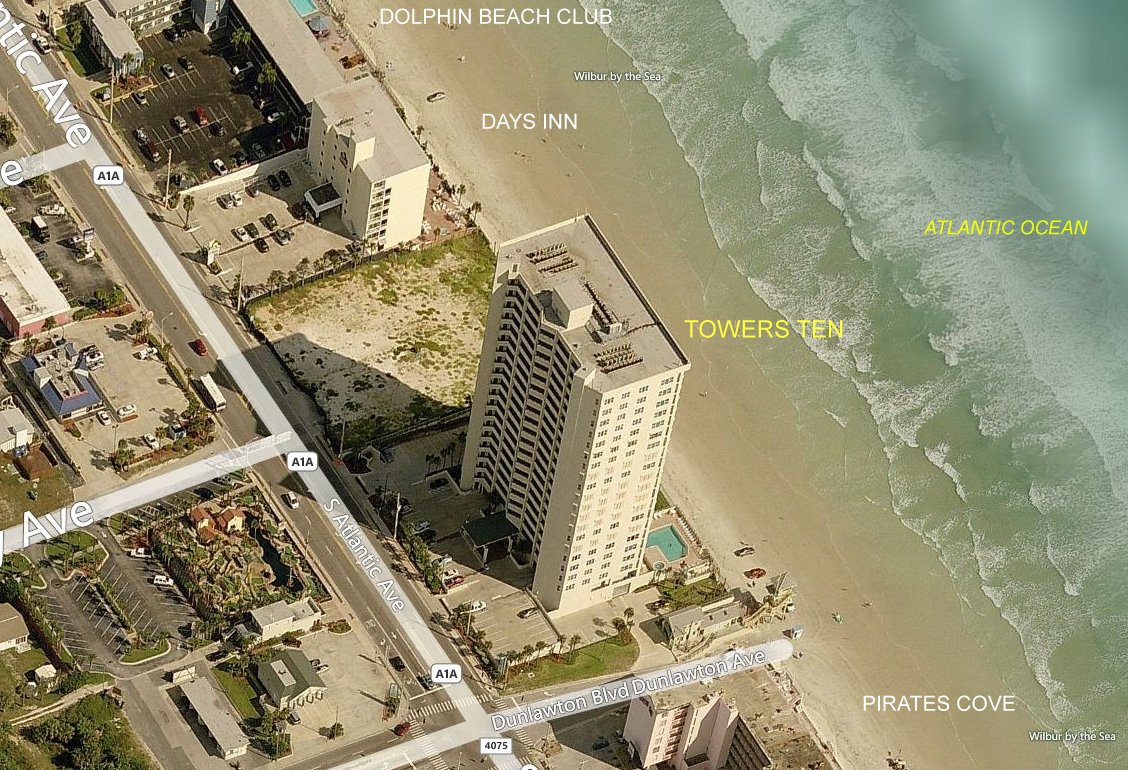 Aerial photo of Towers Ten