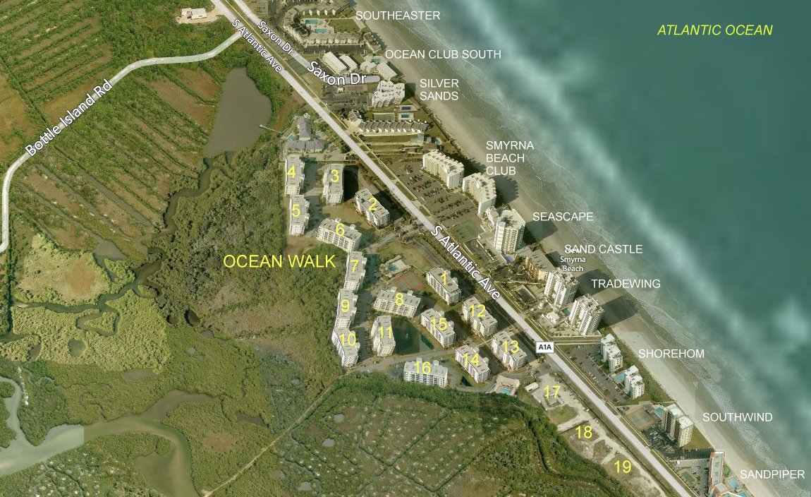 Aerial photo of Ocean walk 1-19