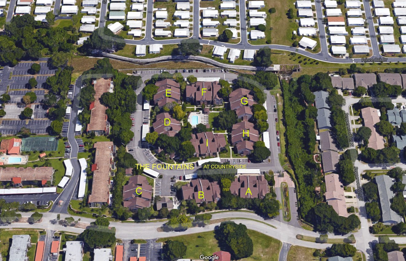 Aerial photo of Fountains at Countryside