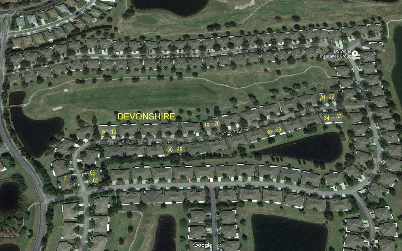 Aerial photo of Devonshire