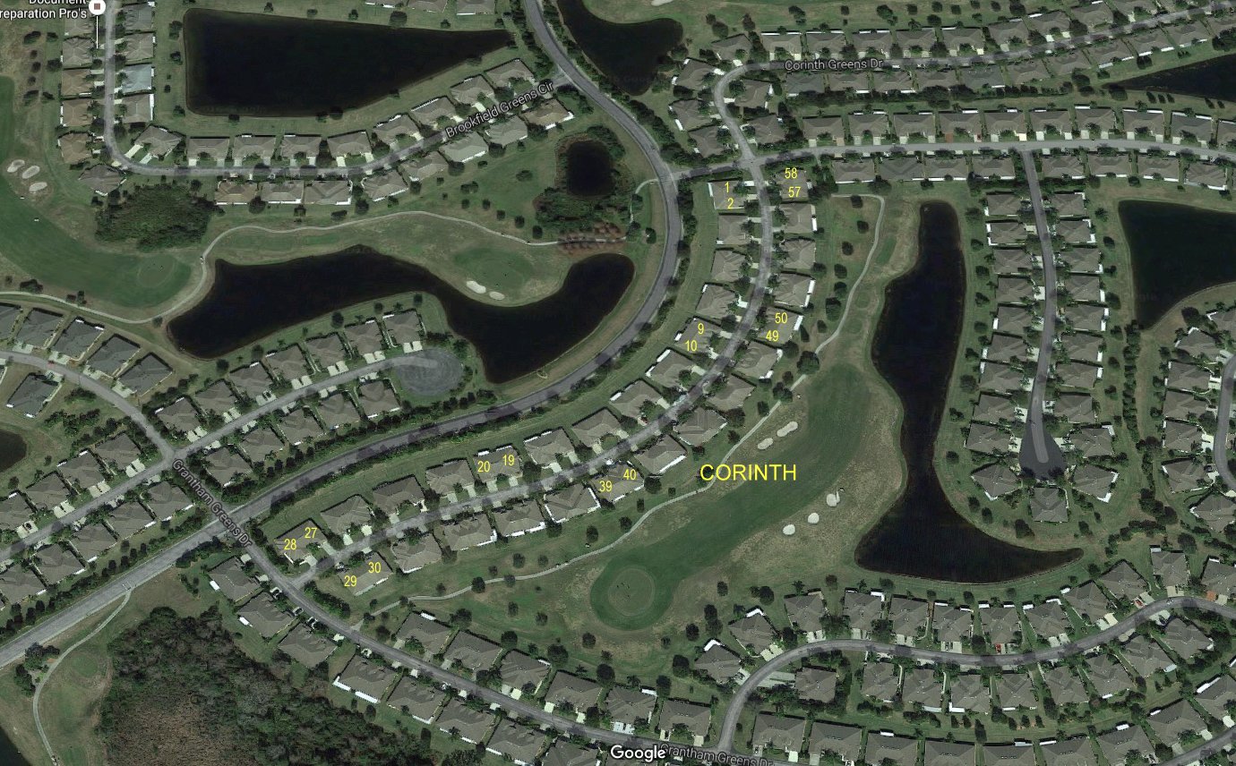 Aerial photo of Corinth