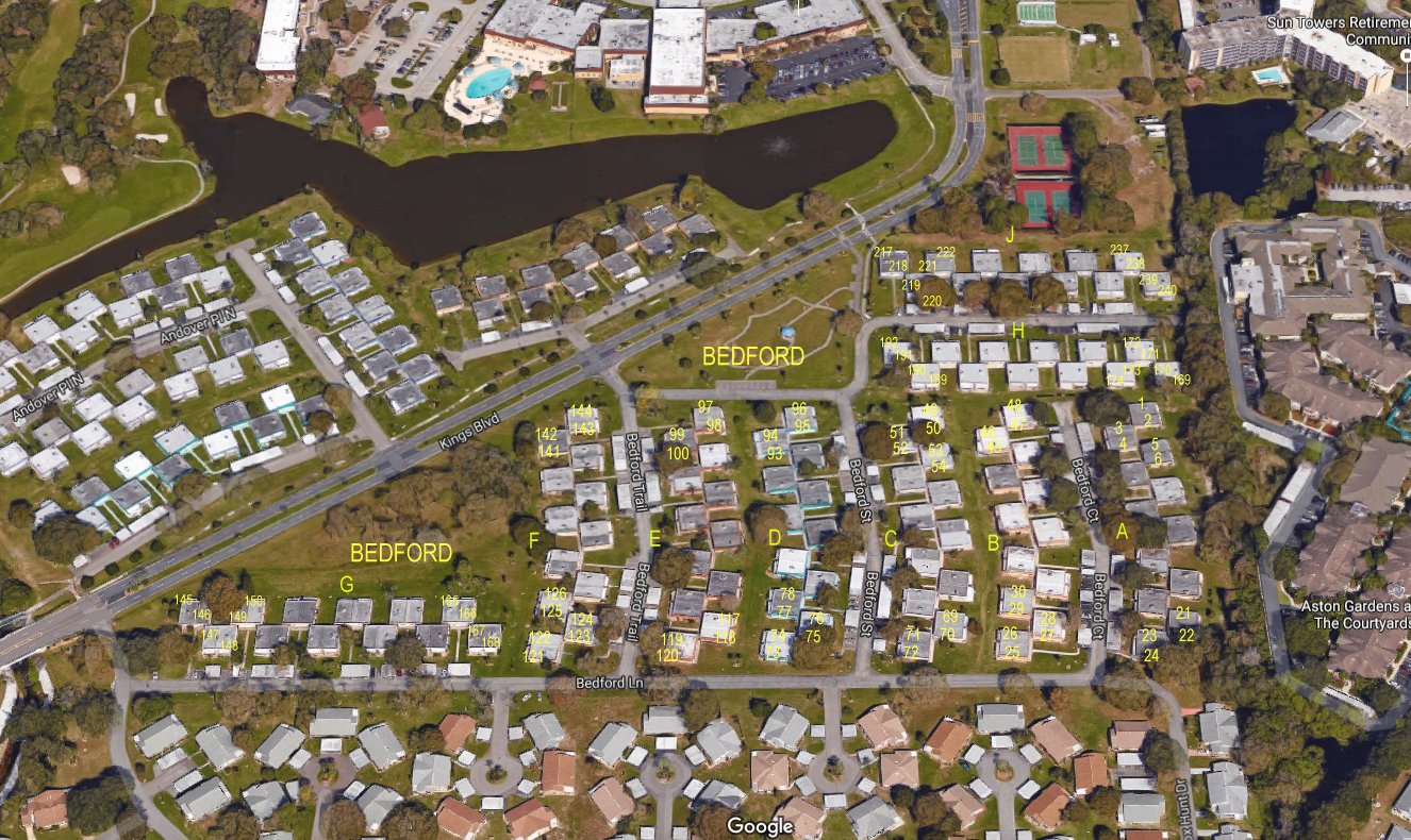 Aerial photo of Bedford