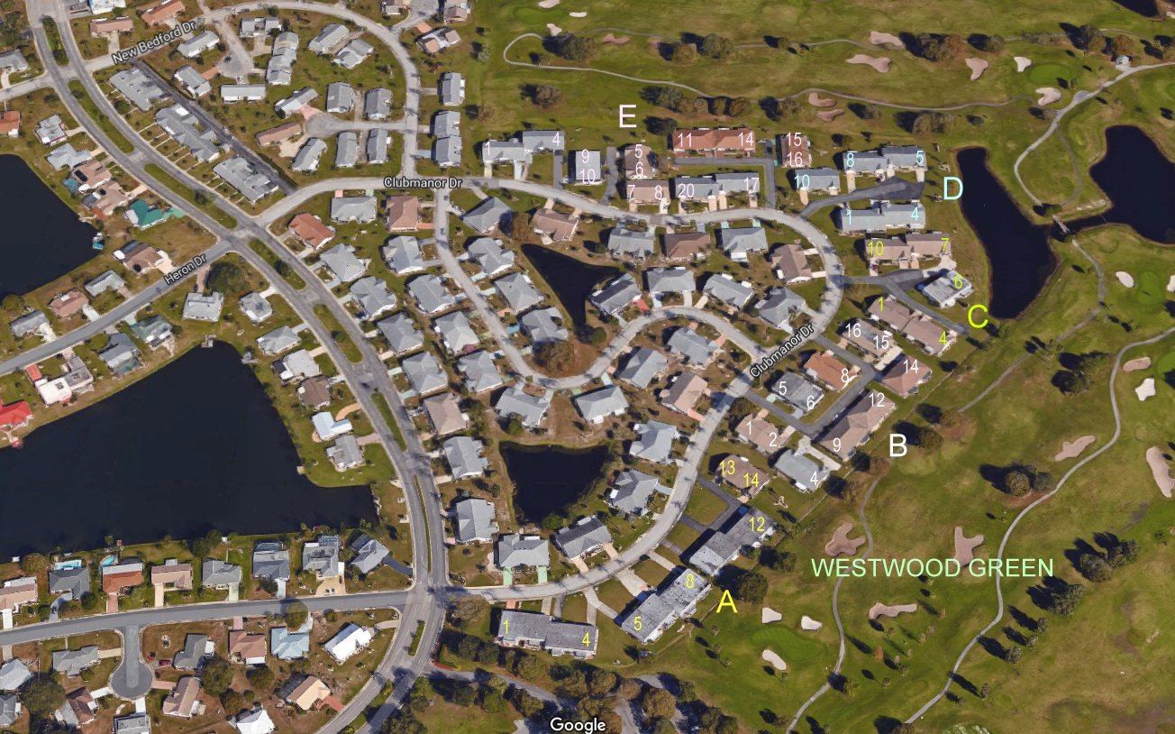 Aerial photo of Westwood Greens