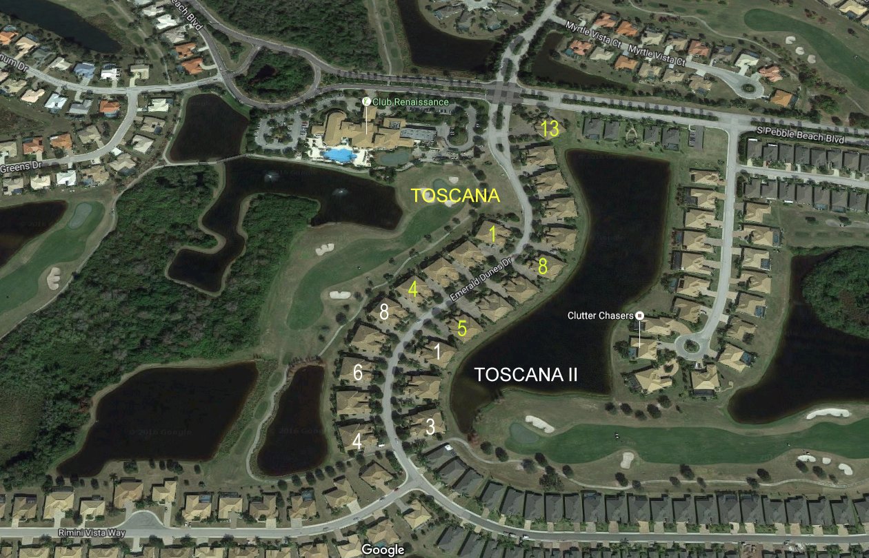 Aerial photo of Toscana at Renaissance