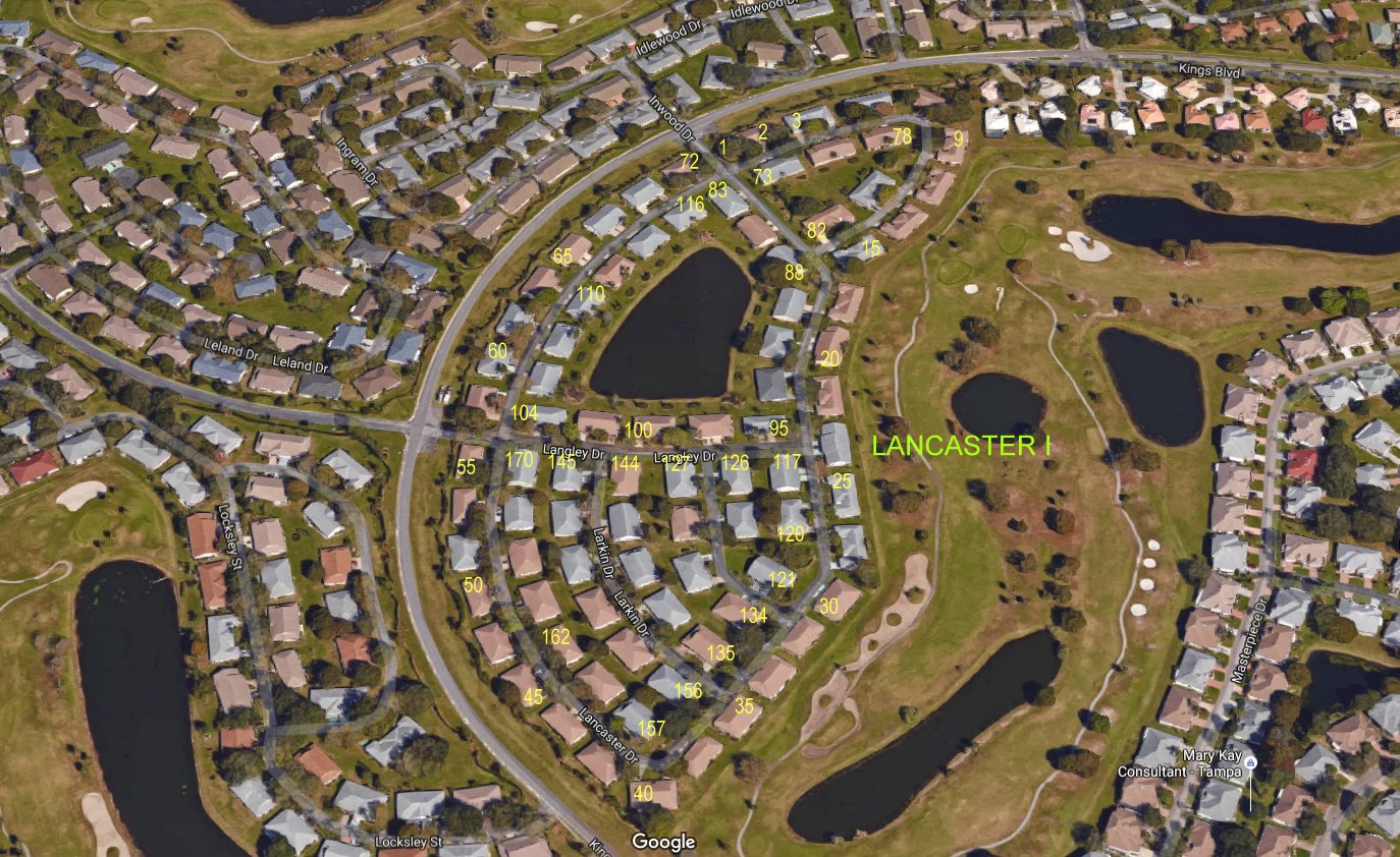 Aerial photo of Lancaster I