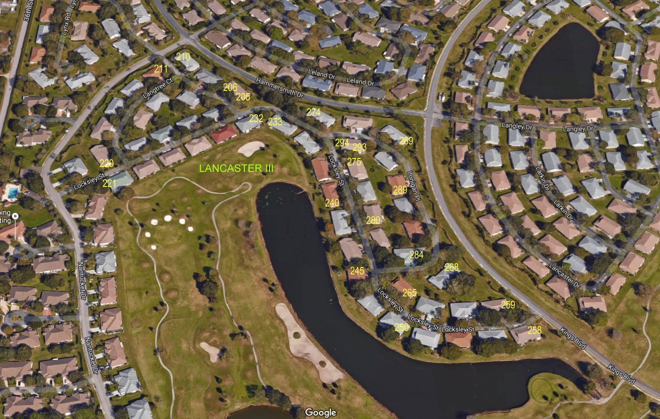 Aerial photo of Lancaster III
