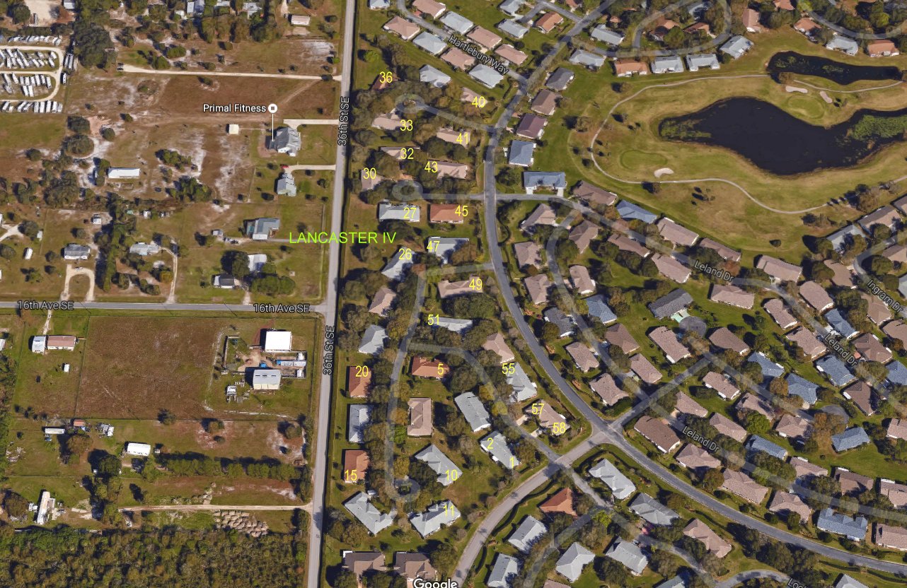 Aerial photo of Lancaster IV