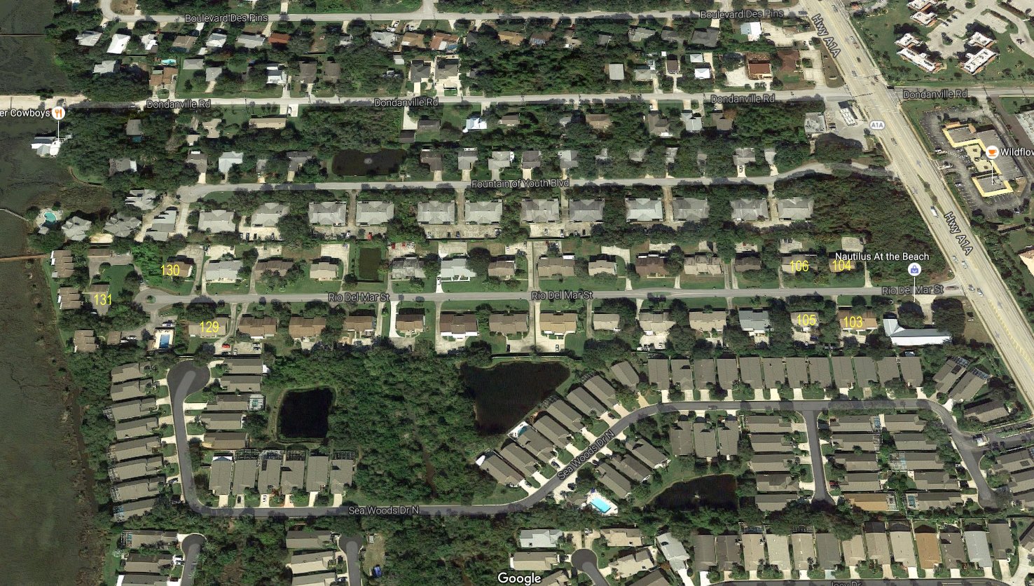 Aerial photo of Rio del Mar
