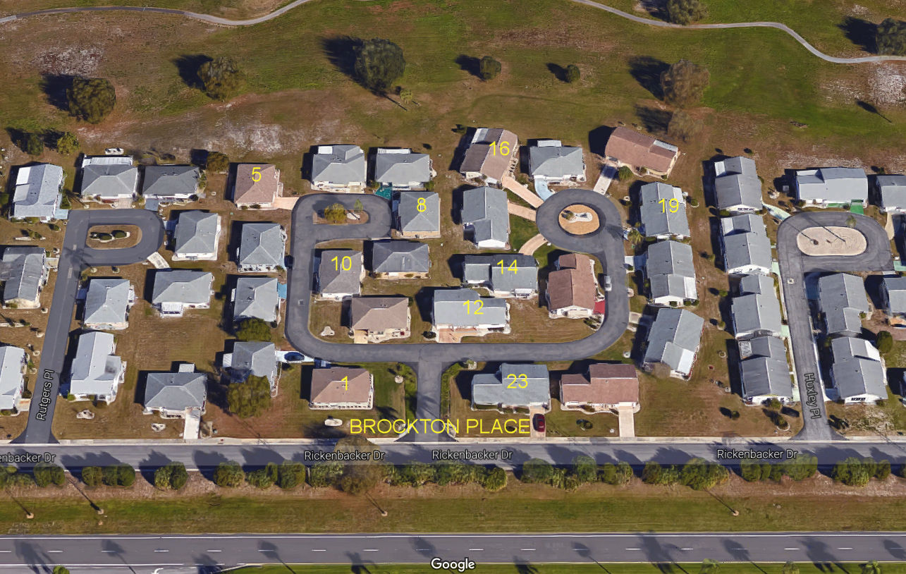 Aerial photo of Brockton Place