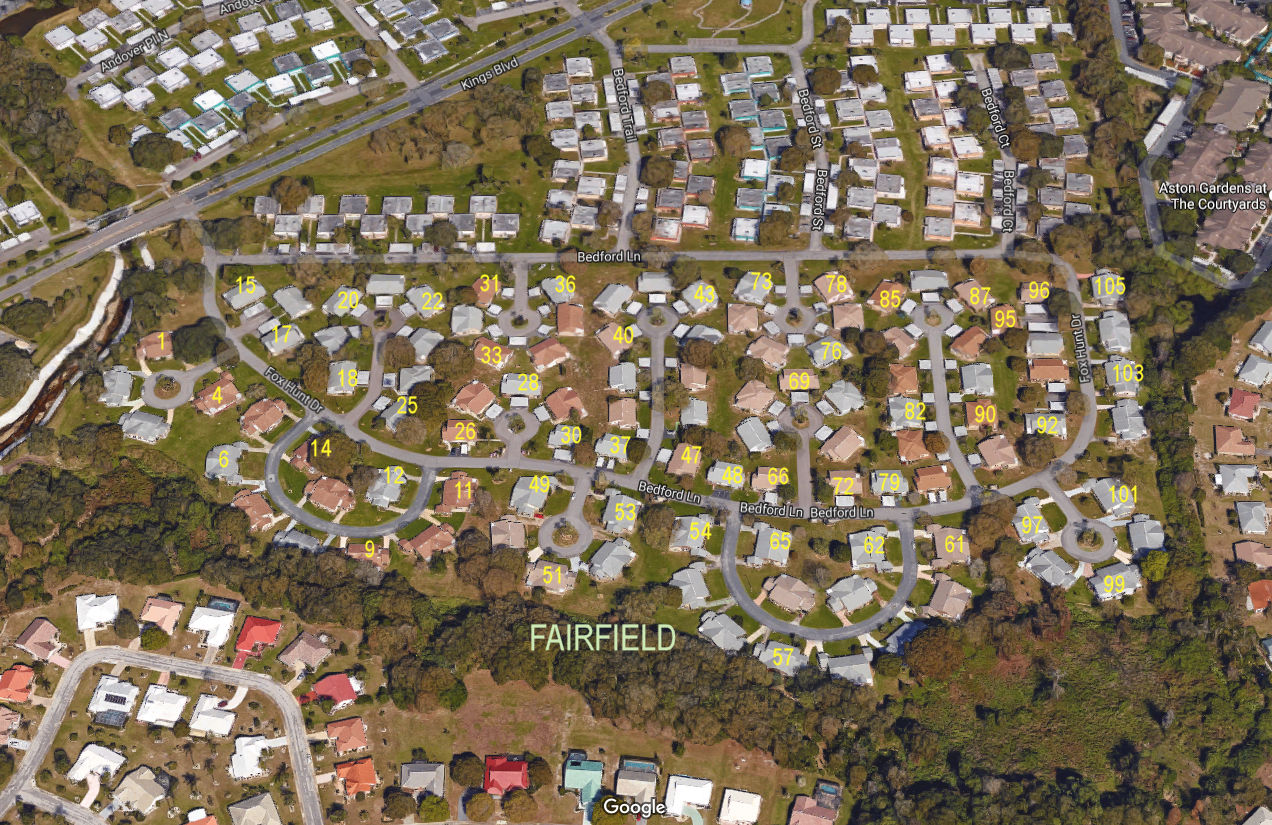 Aerial photo of Fairfield