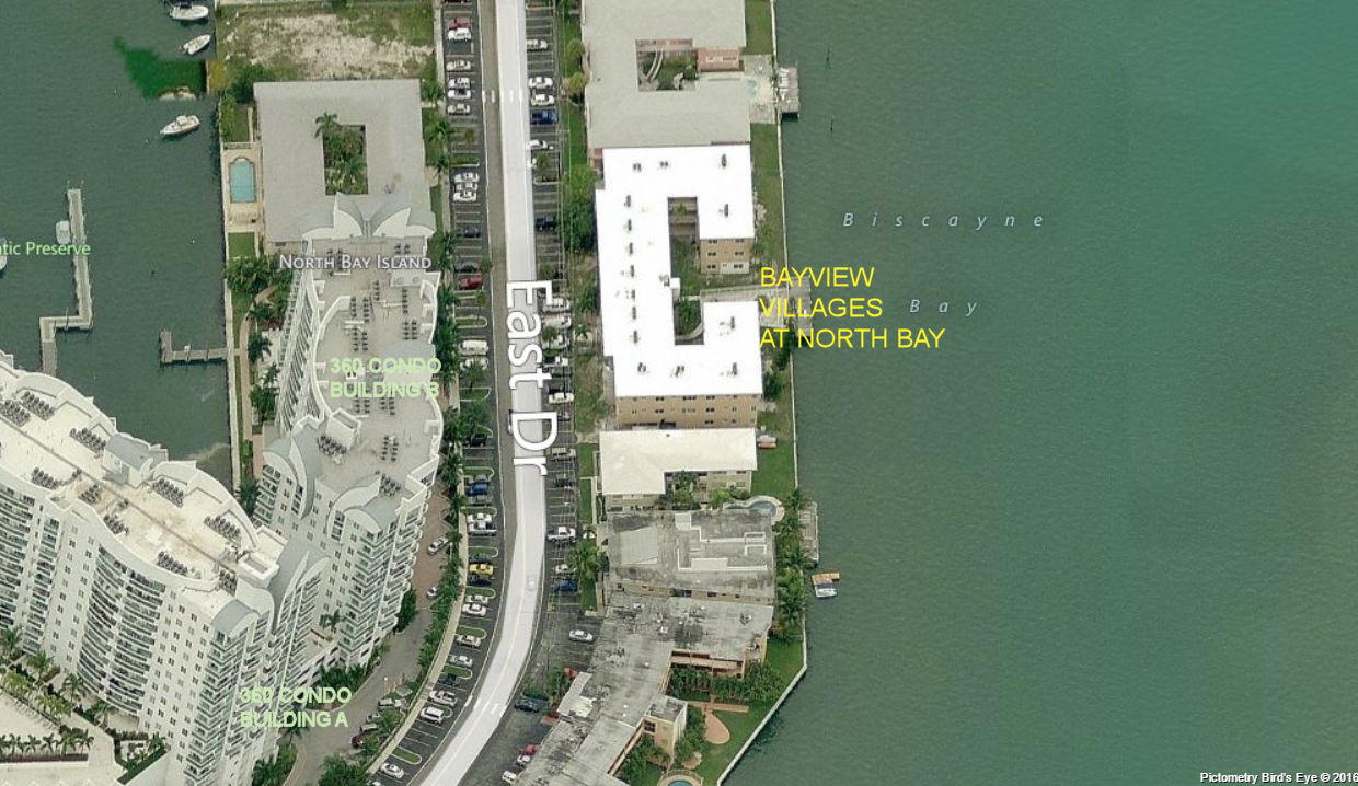 Aerial photo of Bayview Villages at North Bay