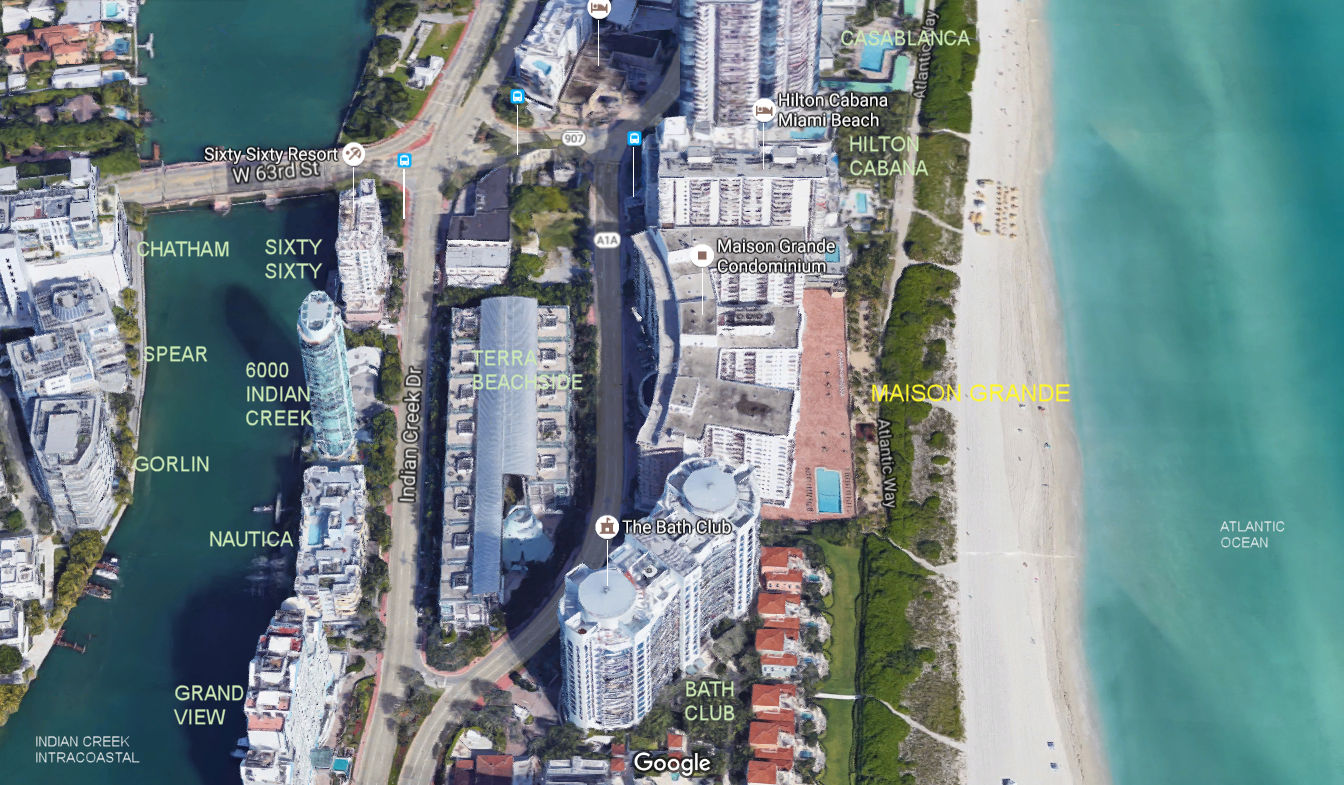 Aerial photo of Maison Grande