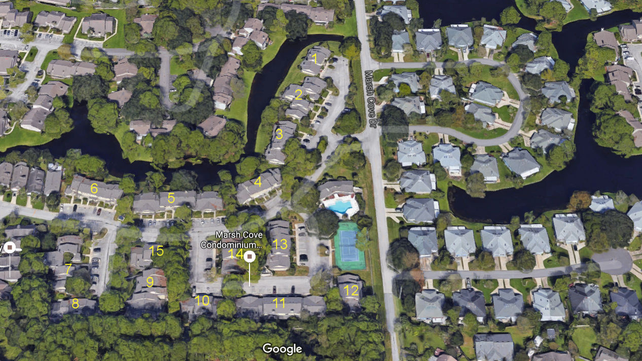 Aerial photo of Marsh Cove