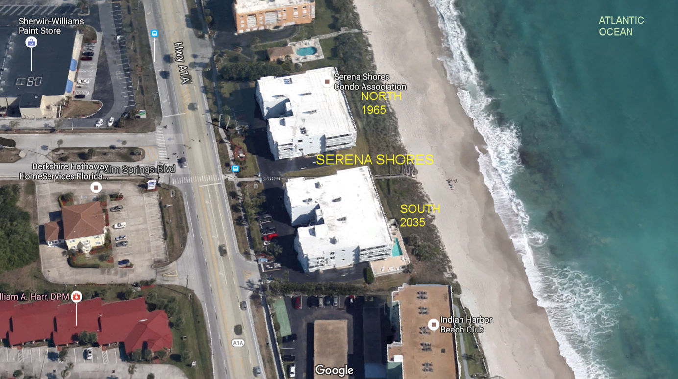 Aerial photo of Serena Shores 1965 (North)