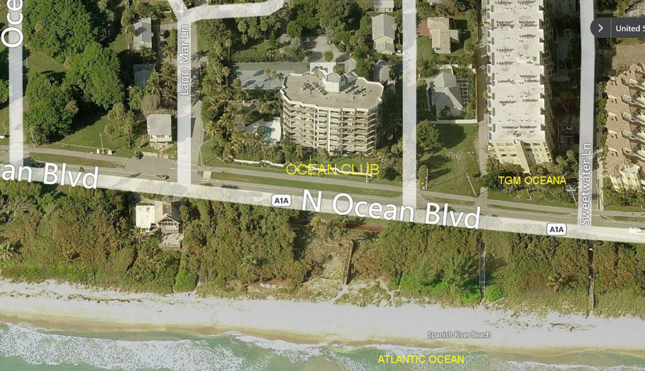 Aerial photo of Ocean Club