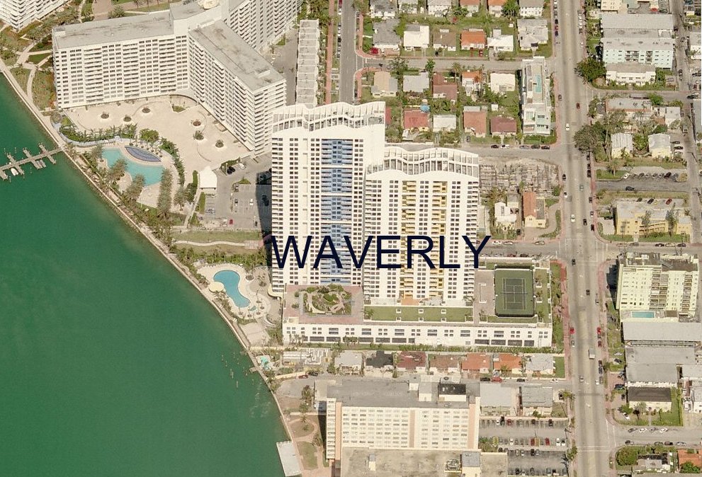 Aerial photo of Waverly South Beach